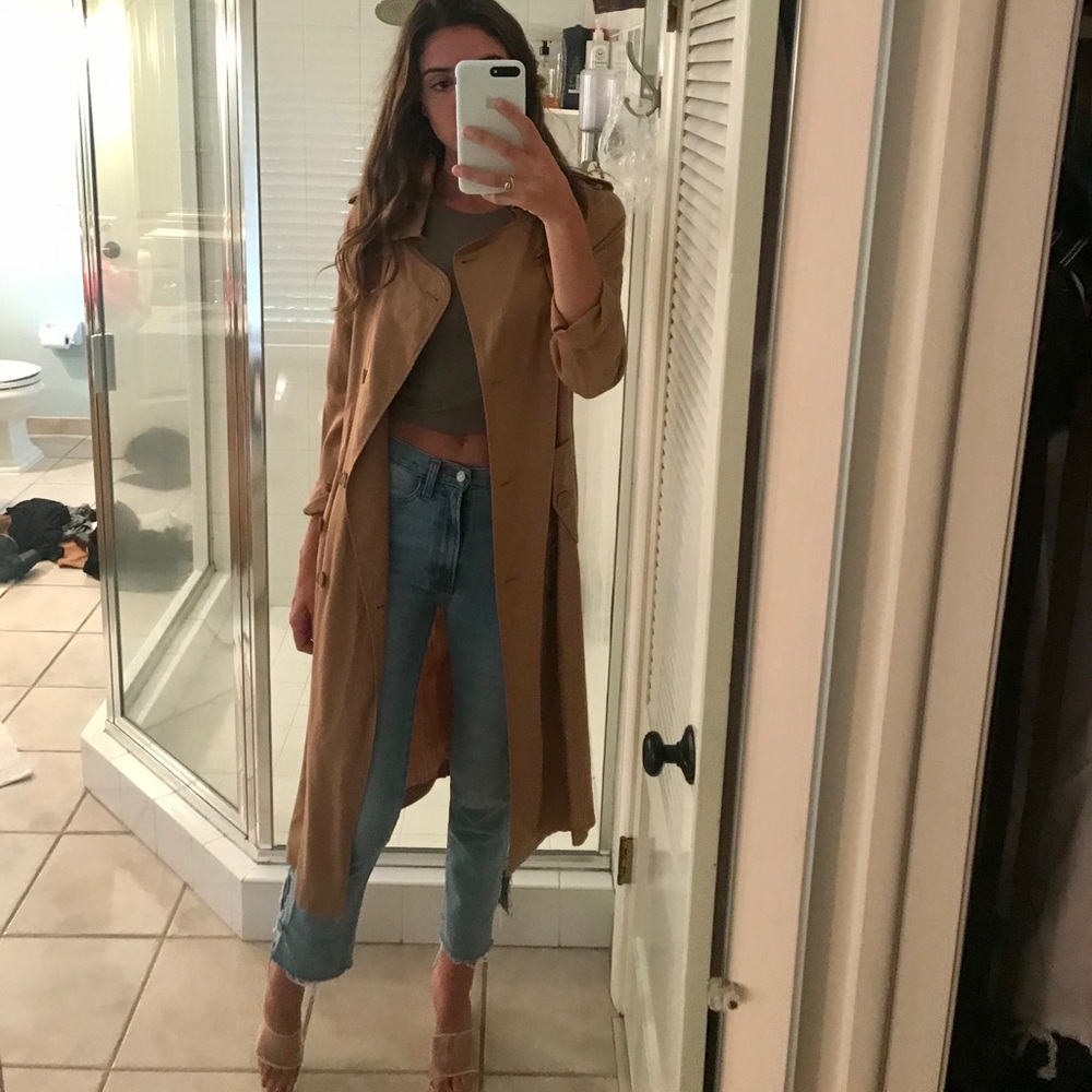 Who What Wear Camel Trench Coat